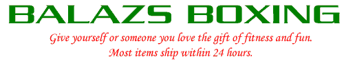 Balazs Boxing Newsletter